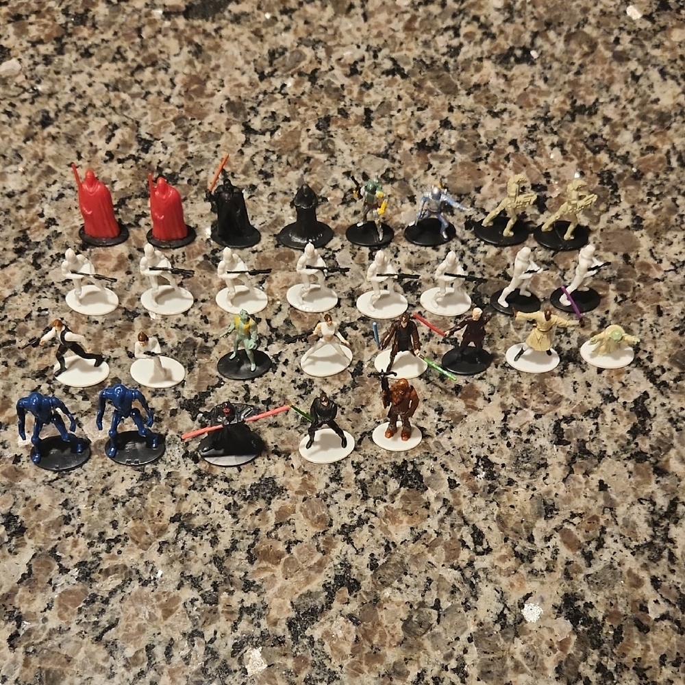 Micro Machines Star Wars 29 Action Figures Vintage Y2K Bundle